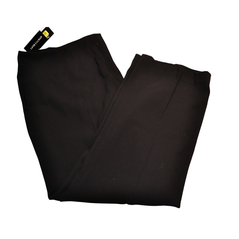 PETER NYGARD Women's Black Straight Leg Casual Dress Pants Size 20W Soft